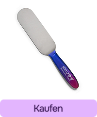 Aba Group Metall-Fußfeile mit violettem Griff